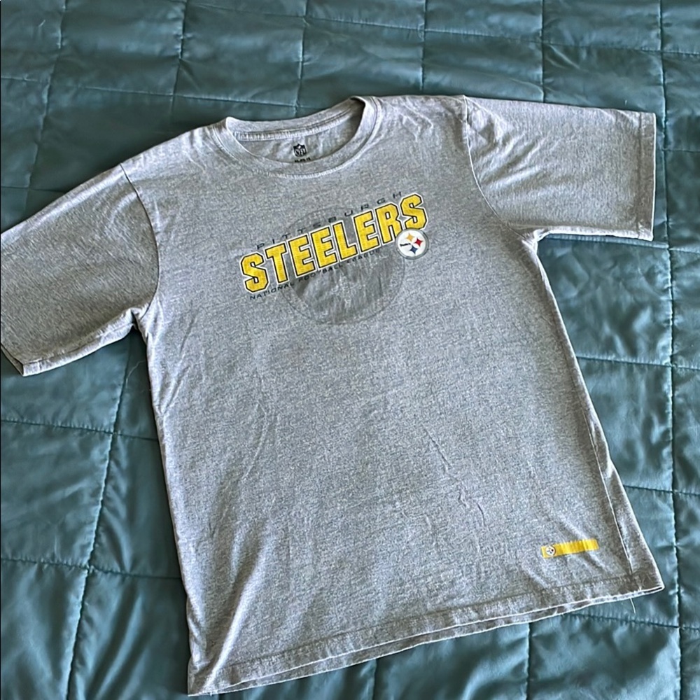 NFL Pittsburgh Steelers Gray T-Shirt youth XL